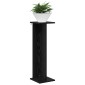 vidaXL Βάση φυτών 2 τμχ. Μαύρη Δρυς 25 x 25,5 x 80,5 εκ.