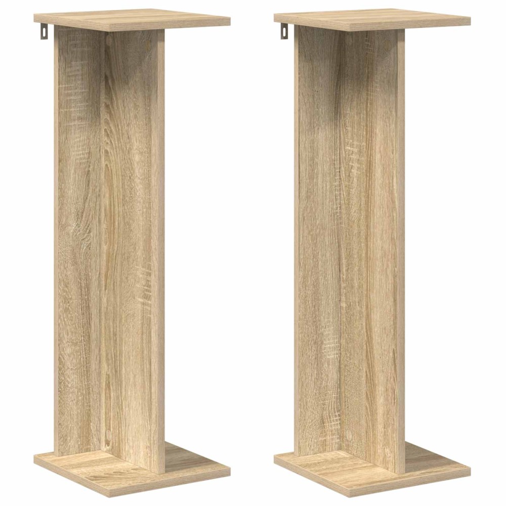 vidaXL Βάση φυτών 2 τμχ. Δρύς Sonoma 25 x 25,5 x 80,5 εκ.