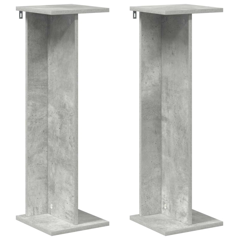 vidaXL Βάση φυτών 2 τμχ. Σκυρόχρωμο Γκρι 25 x 25,5 x 80,5 εκ.