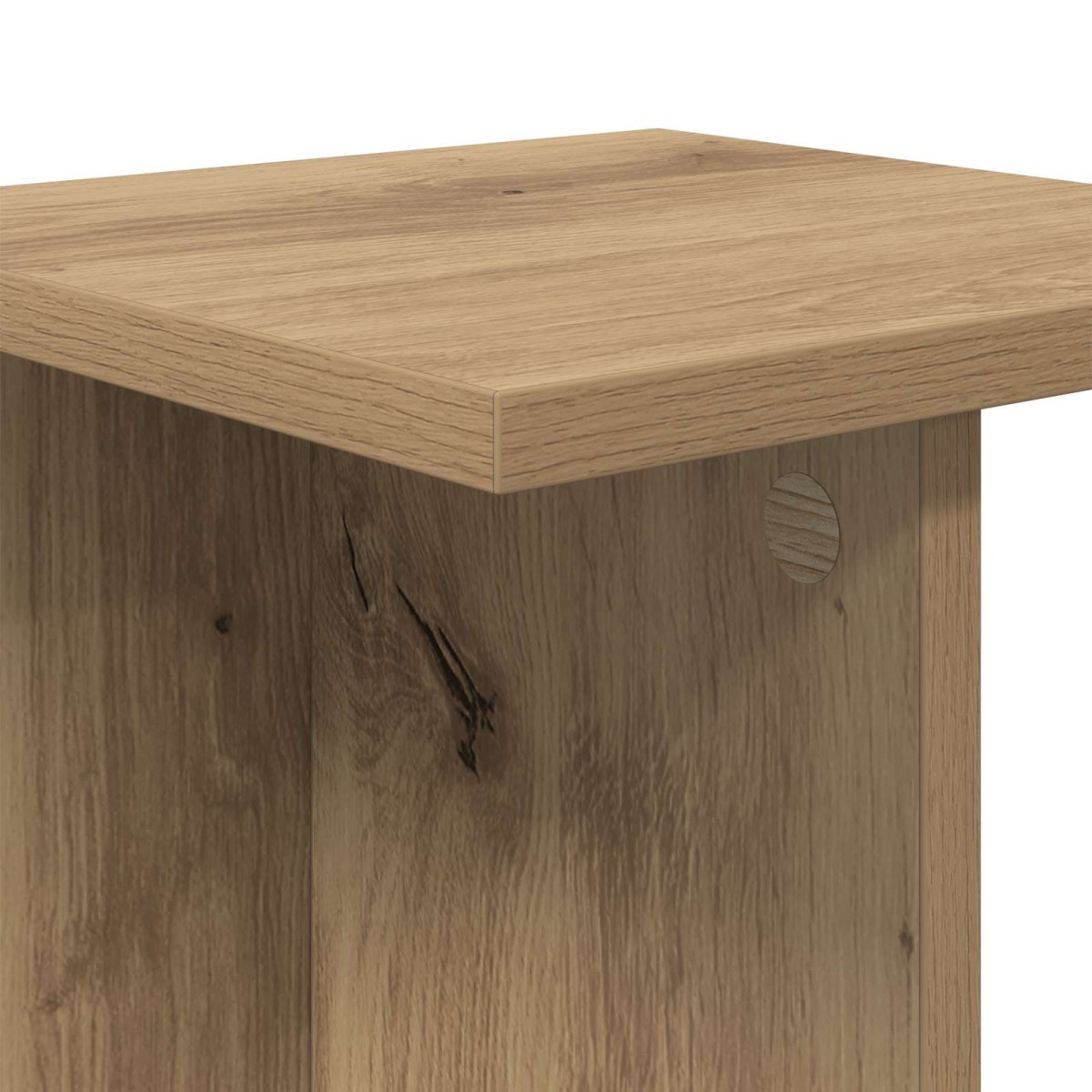 vidaXL Βάση φυτών Τεχνίτικη Δρυς 25 x 25,5 x 80,5 εκ.