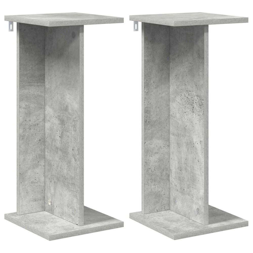 vidaXL Βάση φυτών 2 τμχ. Σκυρόχρωμο Γκρι 25 x 25,5 x 60,5 εκ.