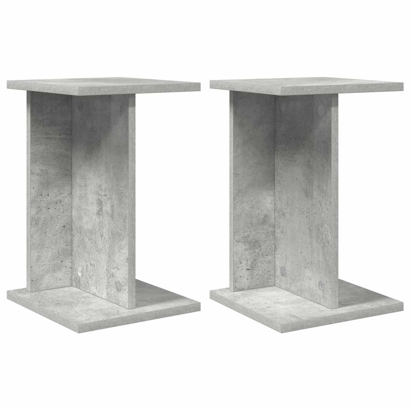 vidaXL Βάση φυτών 2 τμχ. Σκυρόχρωμο Γκρι 25 x 25,5 x 40,5 εκ.