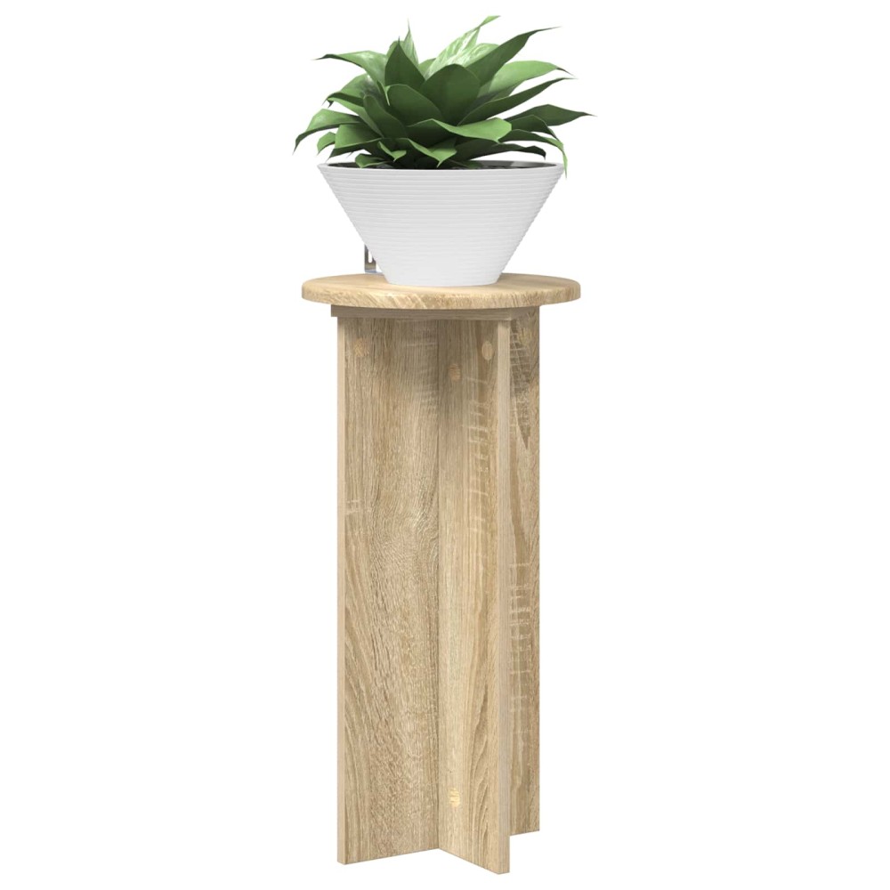 vidaXL Βάση φυτών 2 τμχ. Sonoma Δρυς 29,5 x 29,5 x 60 εκ.