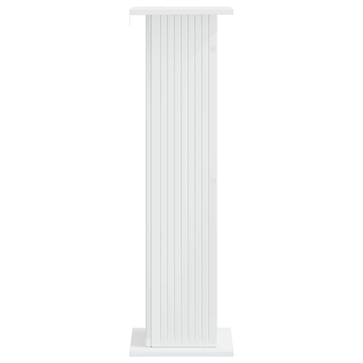 vidaXL Βάση φυτών 2 τμχ. Γυαλιστερό Λευκό 30,5 x 30 x 100,5 εκ