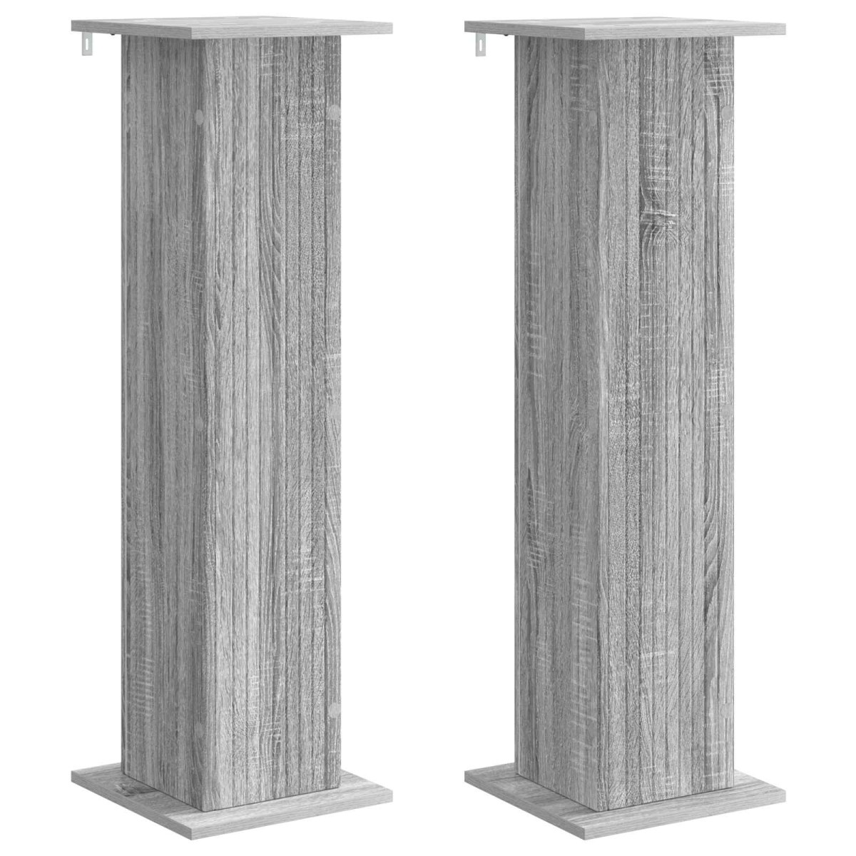vidaXL Βάση φυτών 2 τμχ. Γκρι Sonoma 30,5 x 30 x 100,5 εκ