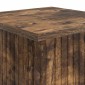 vidaXL Βάση φυτών Καπνισμένο Ξύλο Δρυός 30,5 x 30 x 60,5 εκ