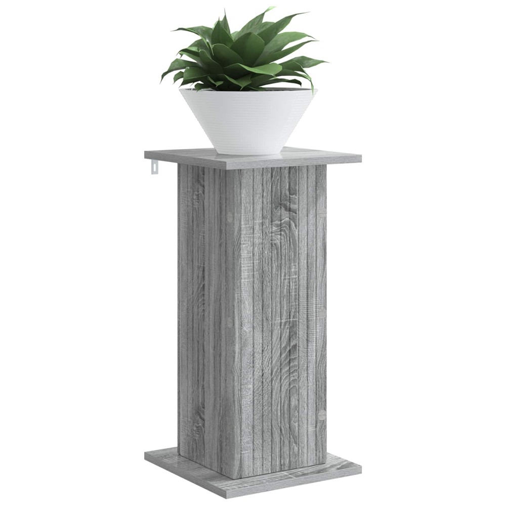 vidaXL Βάση φυτών Γκρι Sonoma 30,5 x 30 x 60,5 εκ Επεξεργασμένο Ξύλο