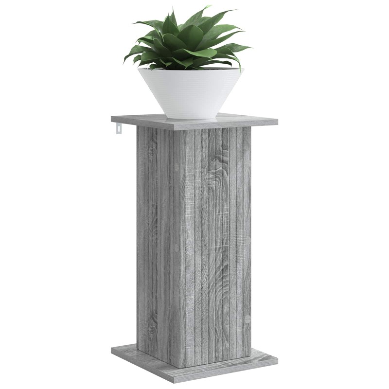 vidaXL Βάση φυτών 2 τμχ. Γκρι Sonoma 30,5 x 30 x 60,5 εκ