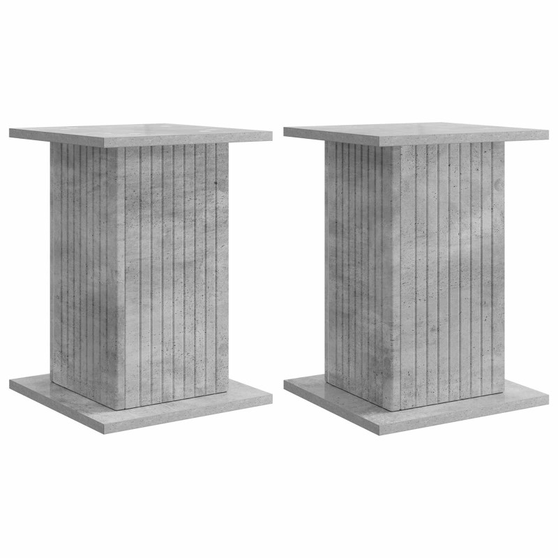 vidaXL Βάση φυτών 2 τμχ. Γκρι Σκυροδέματος 30,5 x 30 x 43 εκ