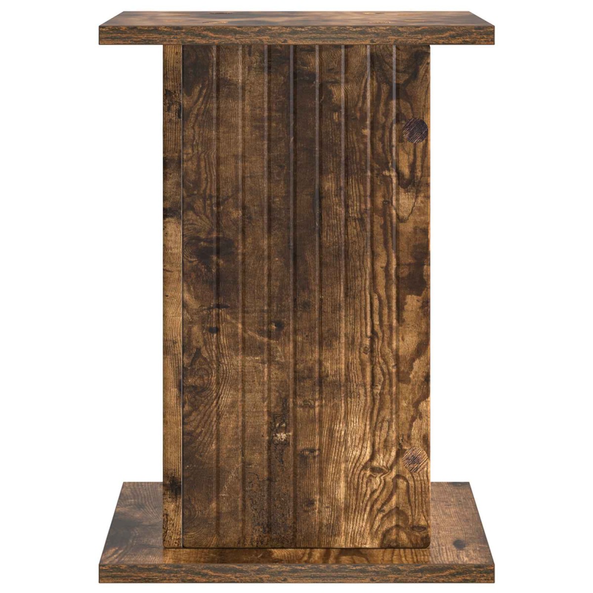 vidaXL Βάση φυτών Καπνισμένο Ξύλο Δρυός 30,5 x 30 x 43 εκ
