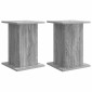 vidaXL Βάση φυτών 2 τμχ. Γκρι Sonoma 30,5 x 30 x 43 εκ