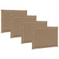 vidaXL Μαξιλάρια καθισμάτων 4 pcs Πολυεστέρας Taupe 47 x 36 x 2 εκ.
