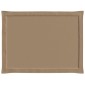 vidaXL Μαξιλάρια καθισμάτων 4 pcs Πολυεστέρας Taupe 47 x 36 x 2 εκ.
