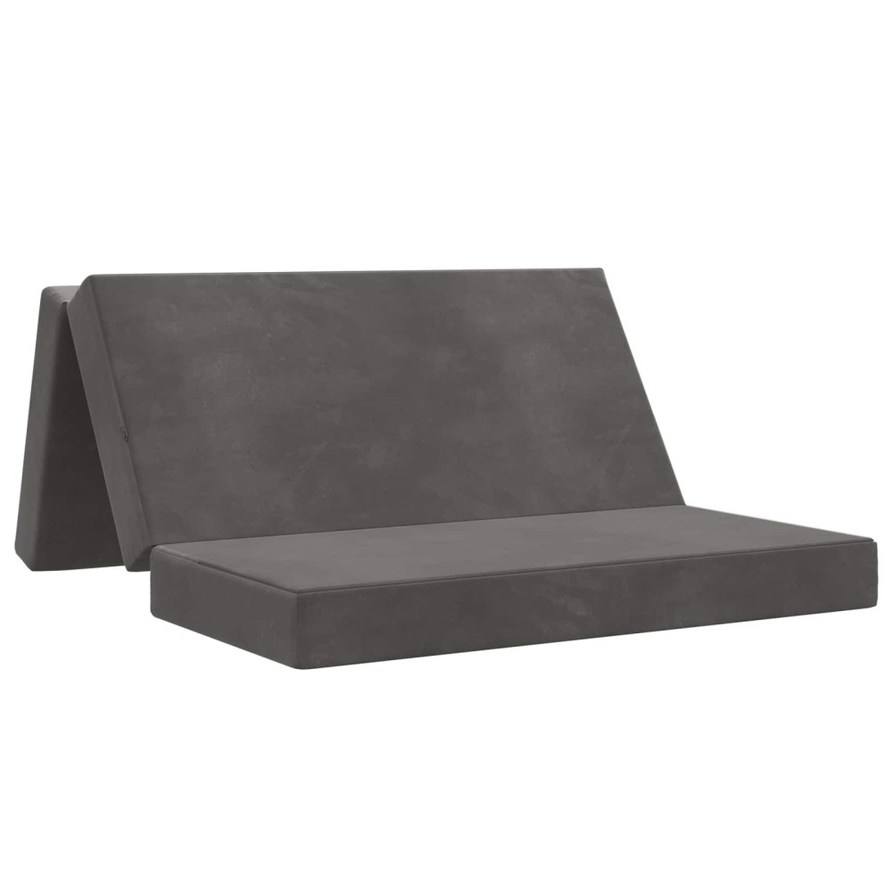 vidaXL Κρεβάτι Καναπέ Αναδιπλούμενο 140 x 67 x 45 εκ Σκούρο Γκρι