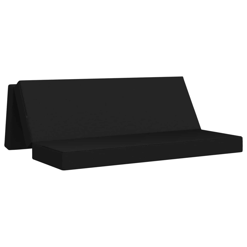 vidaXL Κρεβάτι Καναπέ Αναδιπλούμενο 200 x 67 x 45 εκ Μαύρο