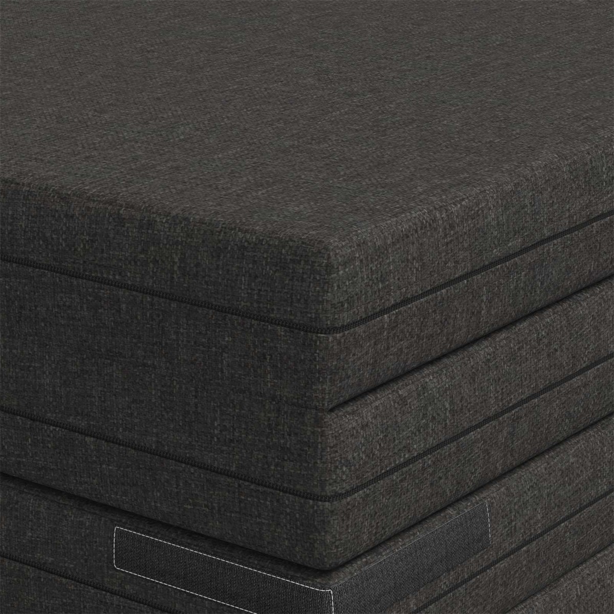 vidaXL Κρεβάτι Καναπέ Αναδιπλούμενο 140 x 67 x 15 εκ. Σκούρο Γκρι