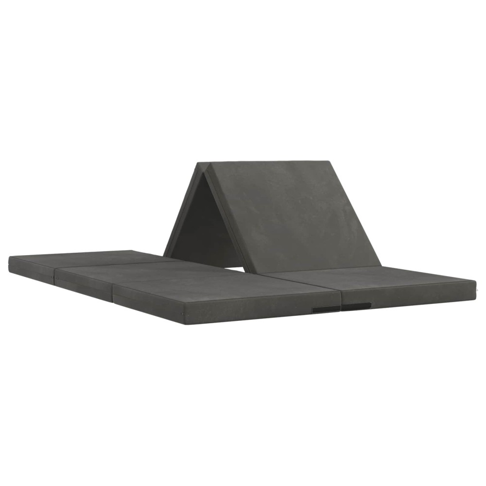 vidaXL Κρεβάτι Καναπέ Αναδιπλούμενο 140 x 67 x 45 εκ Σκούρο Γκρι