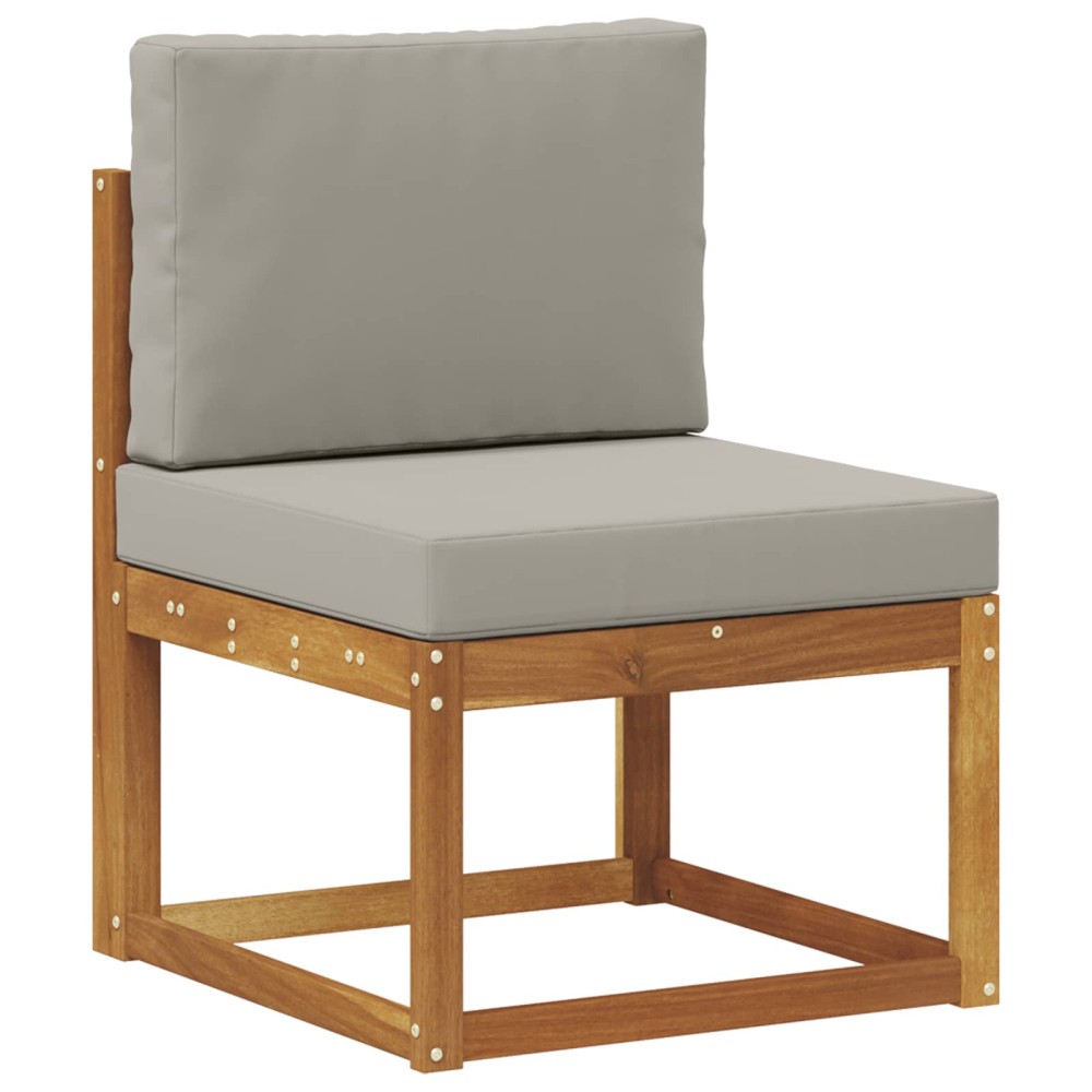 vidaXL Μεσαίος καναπές εξωτερικού χώρου Στερεό Ξύλο Ακακίας Φυσικό