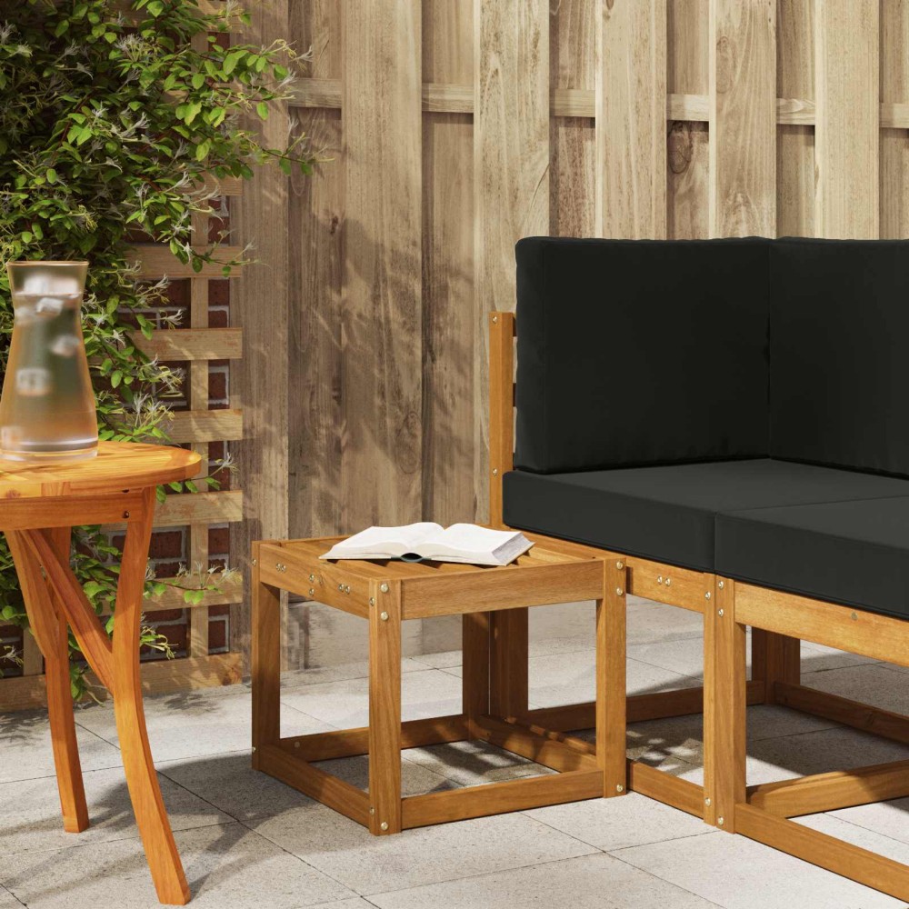 vidaXL Πάγκος Σκαμπό Φυσικό 43 x 43 x 37 εκ Στερεό Ξύλο Ακακίας