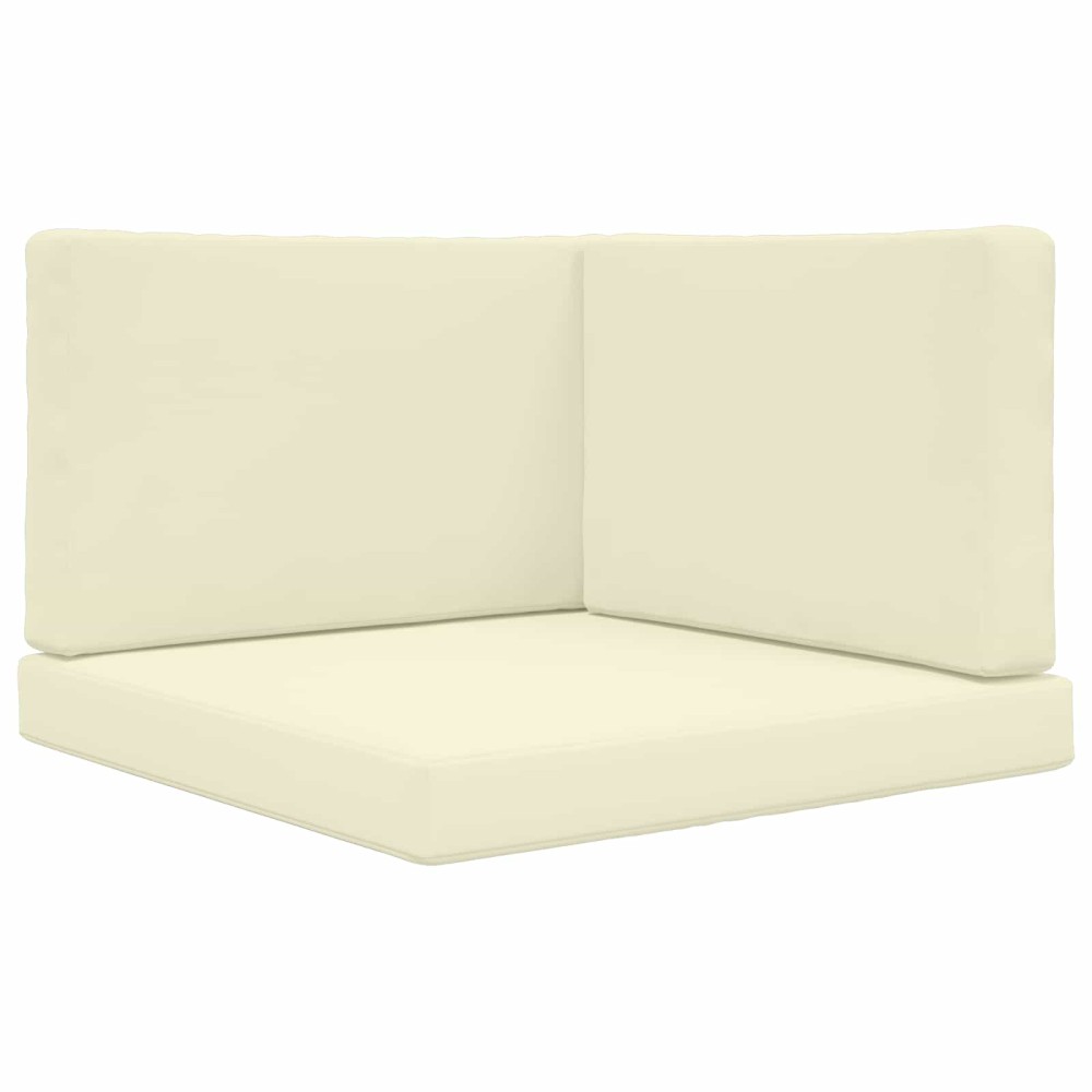vidaXL Μαξιλάρι Καναπέ Εξωτερικού Χώρου 3 pcs Κρεμ Πολυεστέρας