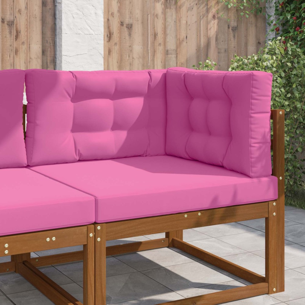 vidaXL Μαξιλάρι Καναπέ Εξωτερικού Χώρου 3 pcs Ροζ Πολυεστέρας