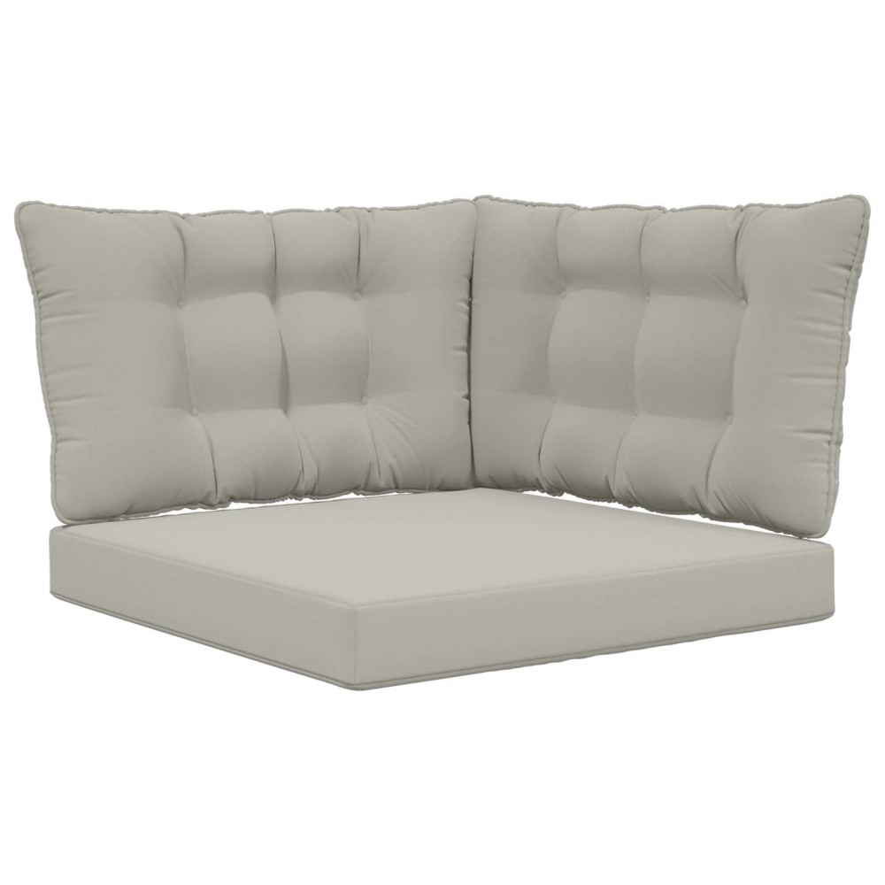 vidaXL Μαξιλάρι Καναπέ Εξωτερικού Χώρου 3 pcs Γκρι Πολυεστέρας