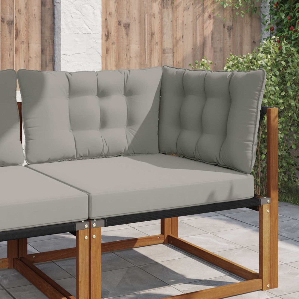 vidaXL Μαξιλάρι Καναπέ Εξωτερικού Χώρου 3 pcs Γκρι Πολυεστέρας