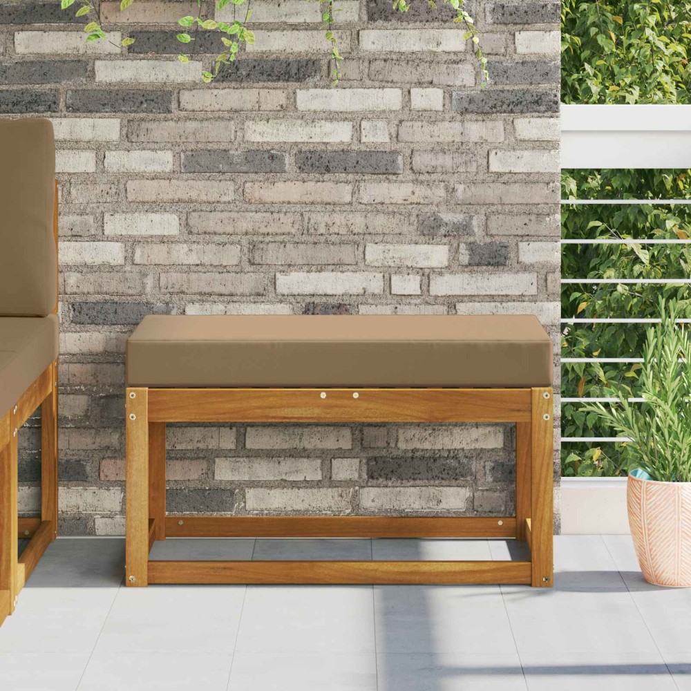 vidaXL Μαξιλάρι Καθίσματος Εξωτερικού Χώρου Taupe 80 x 40 x 8 cm