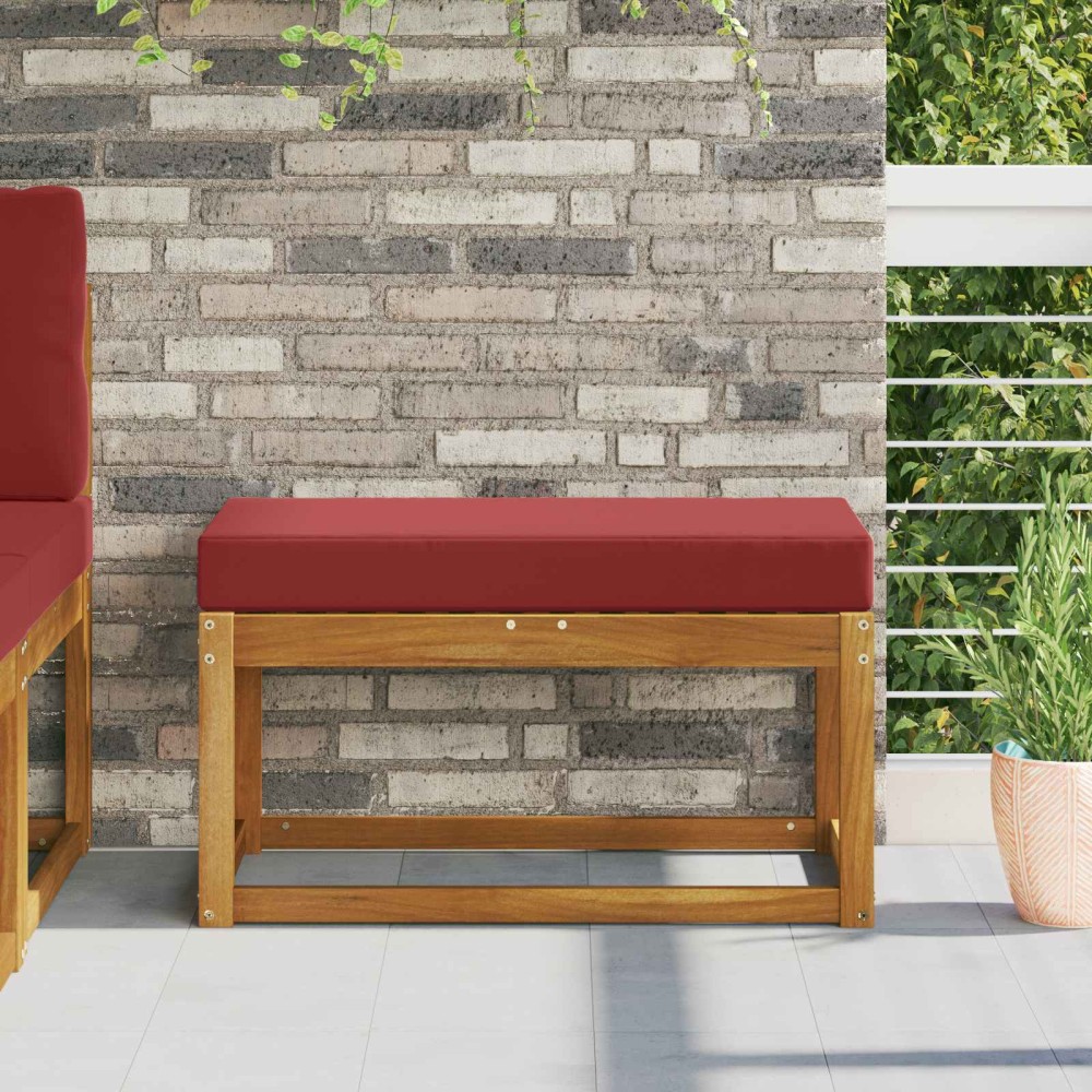 vidaXL Μαξιλάρι Καθίσματος Εξωτερικού Χώρου Μπορντό 80 x 40 x 8 cm