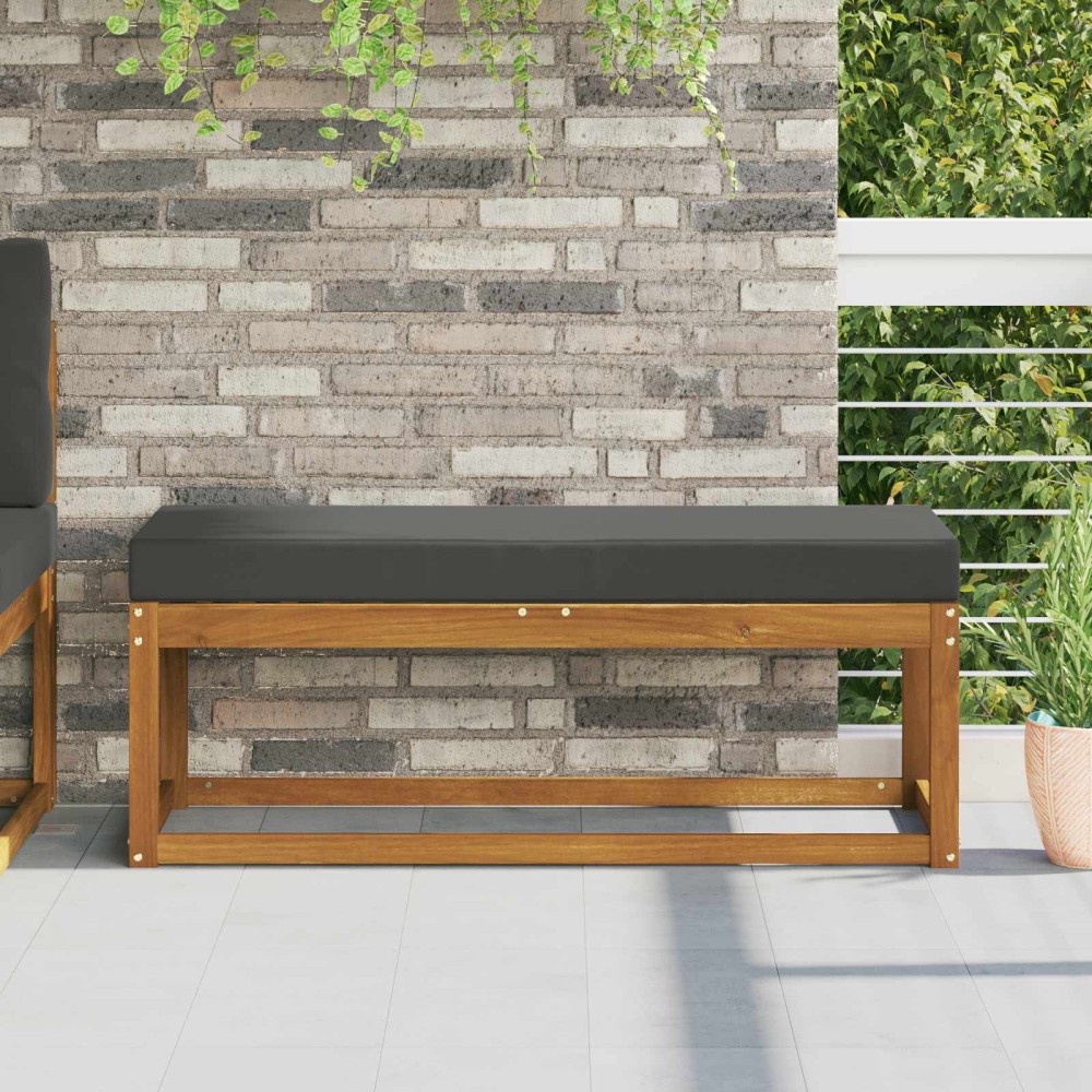 vidaXL Μαξιλάρι Καθίσματος Εξωτερικού Χώρου Ανθρακί 115 x 40 x 8 εκ.