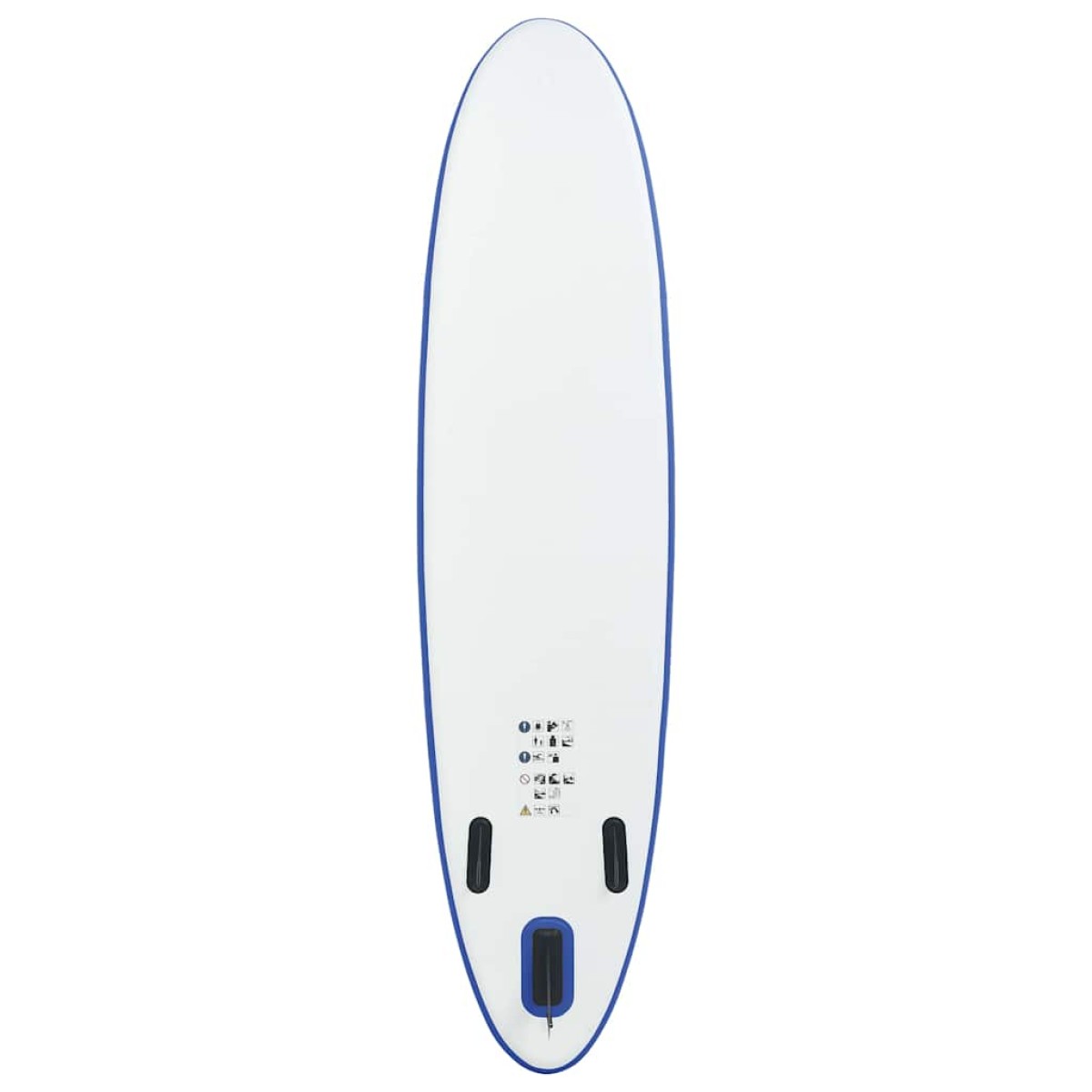 vidaXL Σετ Σανίδας Stand Up Paddle / Surf Φουσκωτό Μπλε και Λευκό