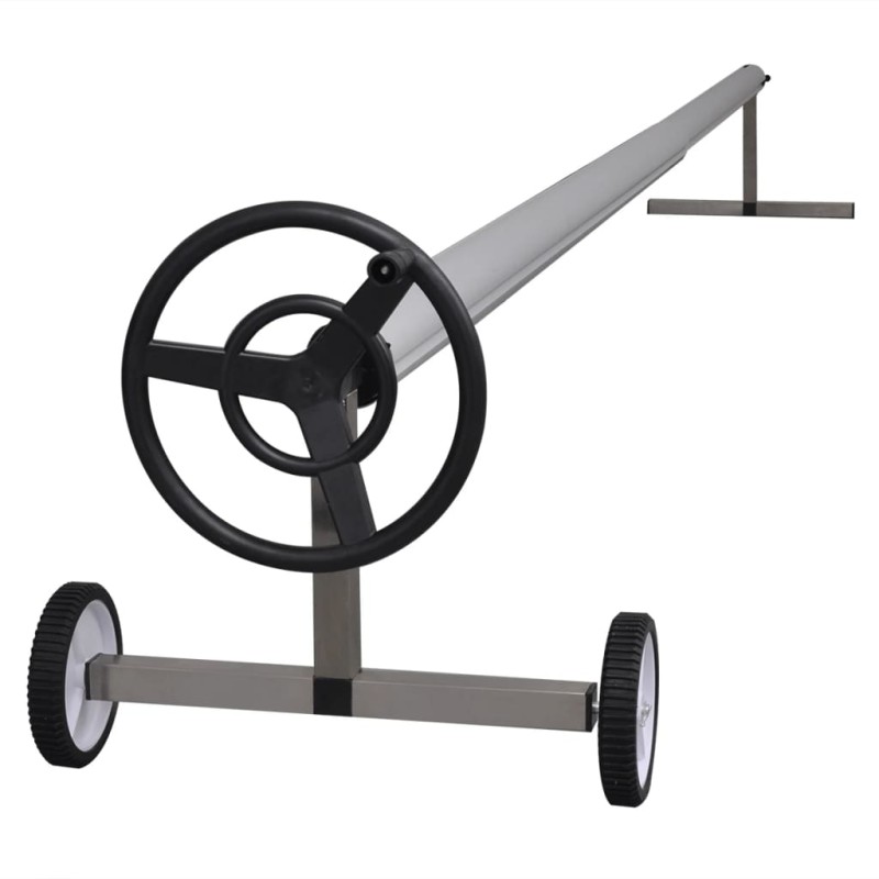 vidaXL Roller Καλύμματος Πισίνας με Βάση από Ανοξείδωτο Χάλυβα