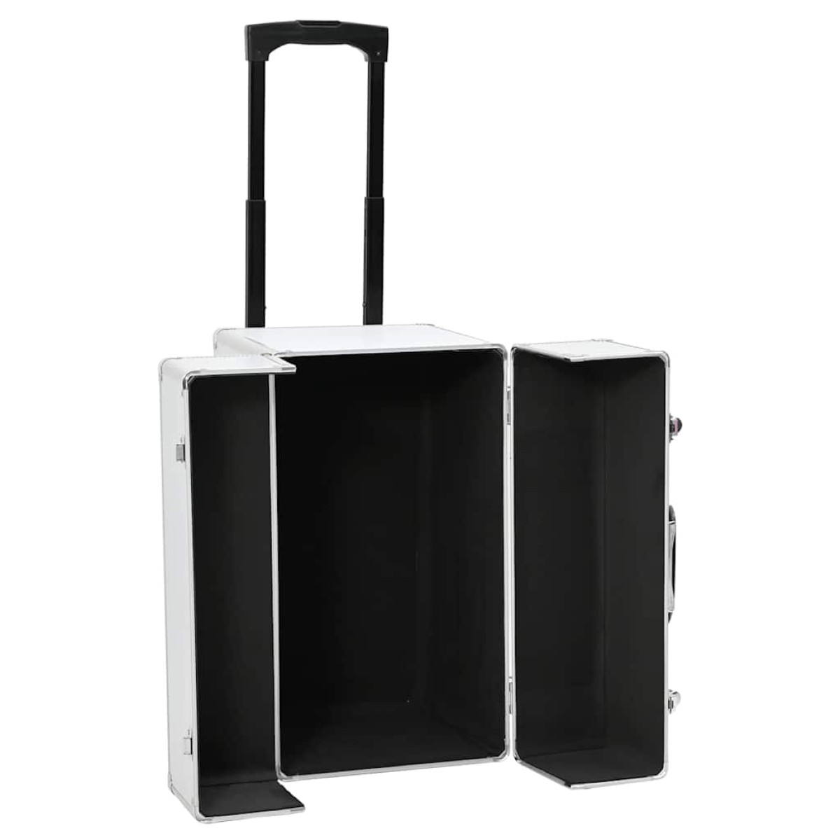 vidaXL Βαλίτσα Τρόλεϊ Επαγγελματική Ασημί 47 x 39 x 27 εκ. Αλουμινίου