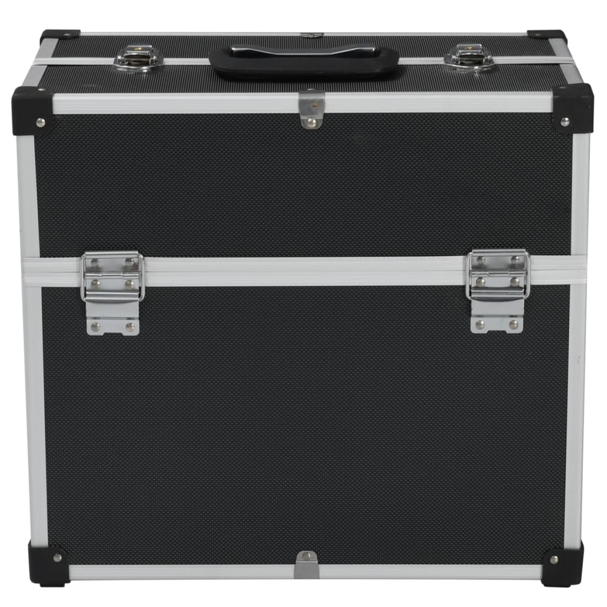 vidaXL Εργαλειοθήκη Μαύρη 38 x 22,5 x 34 εκ. από Αλουμίνιο