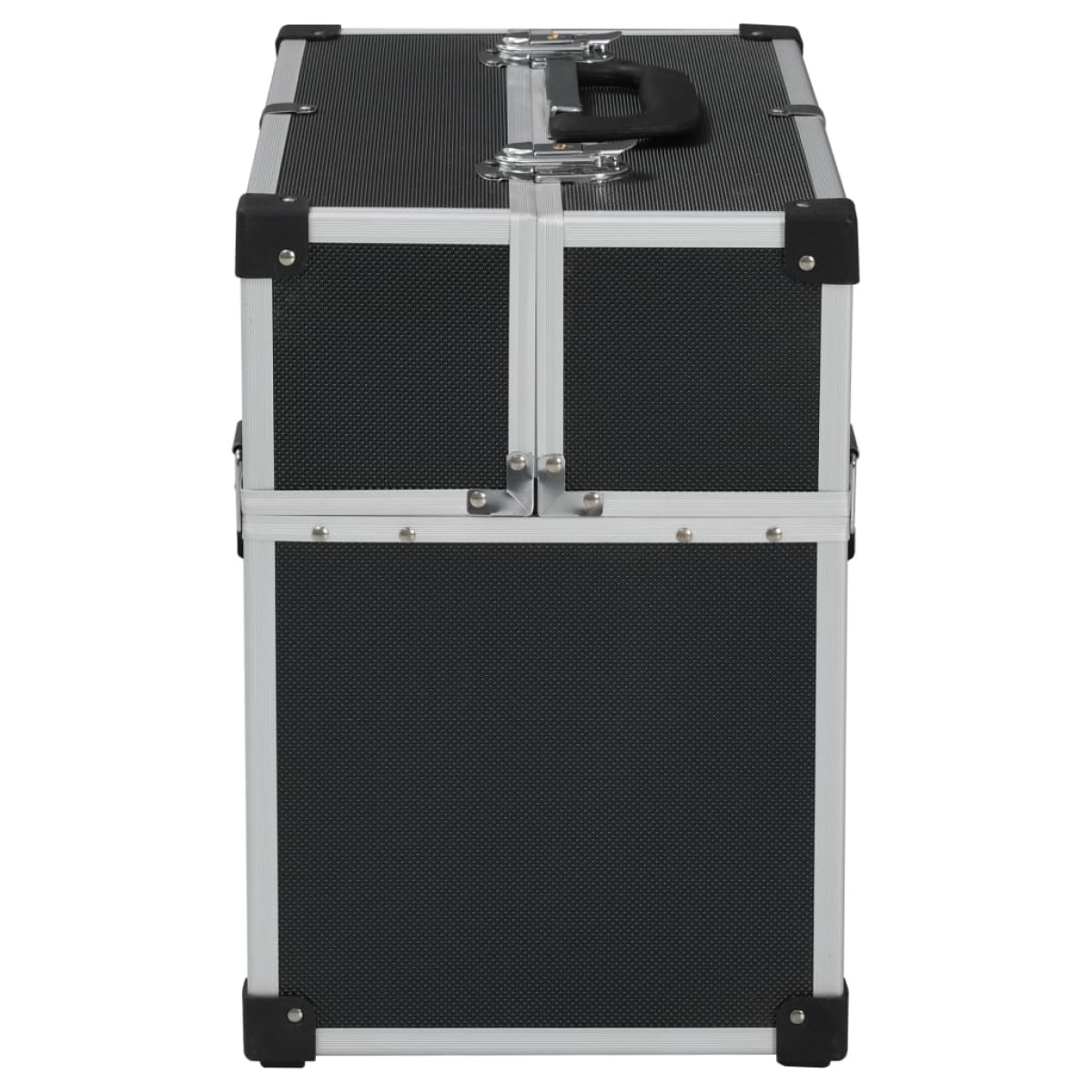 vidaXL Εργαλειοθήκη Μαύρη 38 x 22,5 x 34 εκ. από Αλουμίνιο