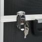 vidaXL Εργαλειοθήκη Μαύρη 38 x 22,5 x 34 εκ. από Αλουμίνιο