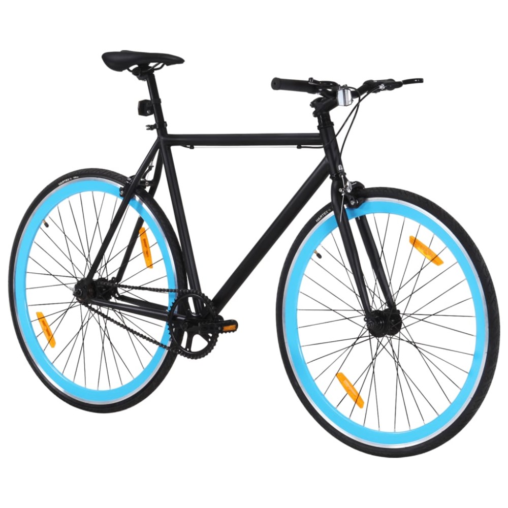 vidaXL Ποδήλατο Μονής Ταχύτητας Μαύρο και Μπλε 700c 51 εκ.