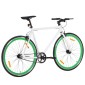 vidaXL Ποδήλατο Μονής Ταχύτητας Λευκό και Πράσινο 700c 59 εκ.