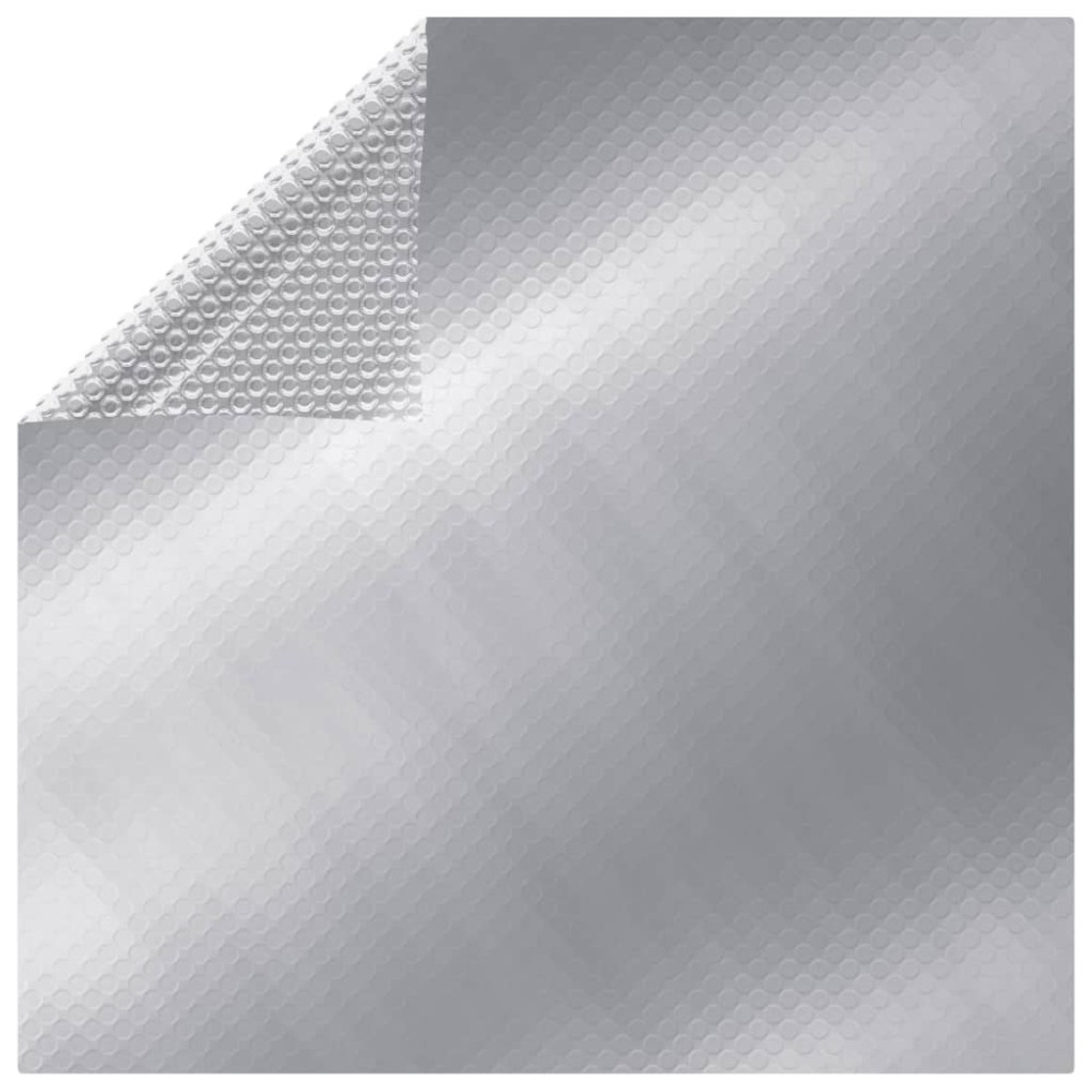 vidaXL Κάλυμμα Πισίνας Ορθογώνιο Ασημί 800x500 εκ. από Πολυαιθυλένιο