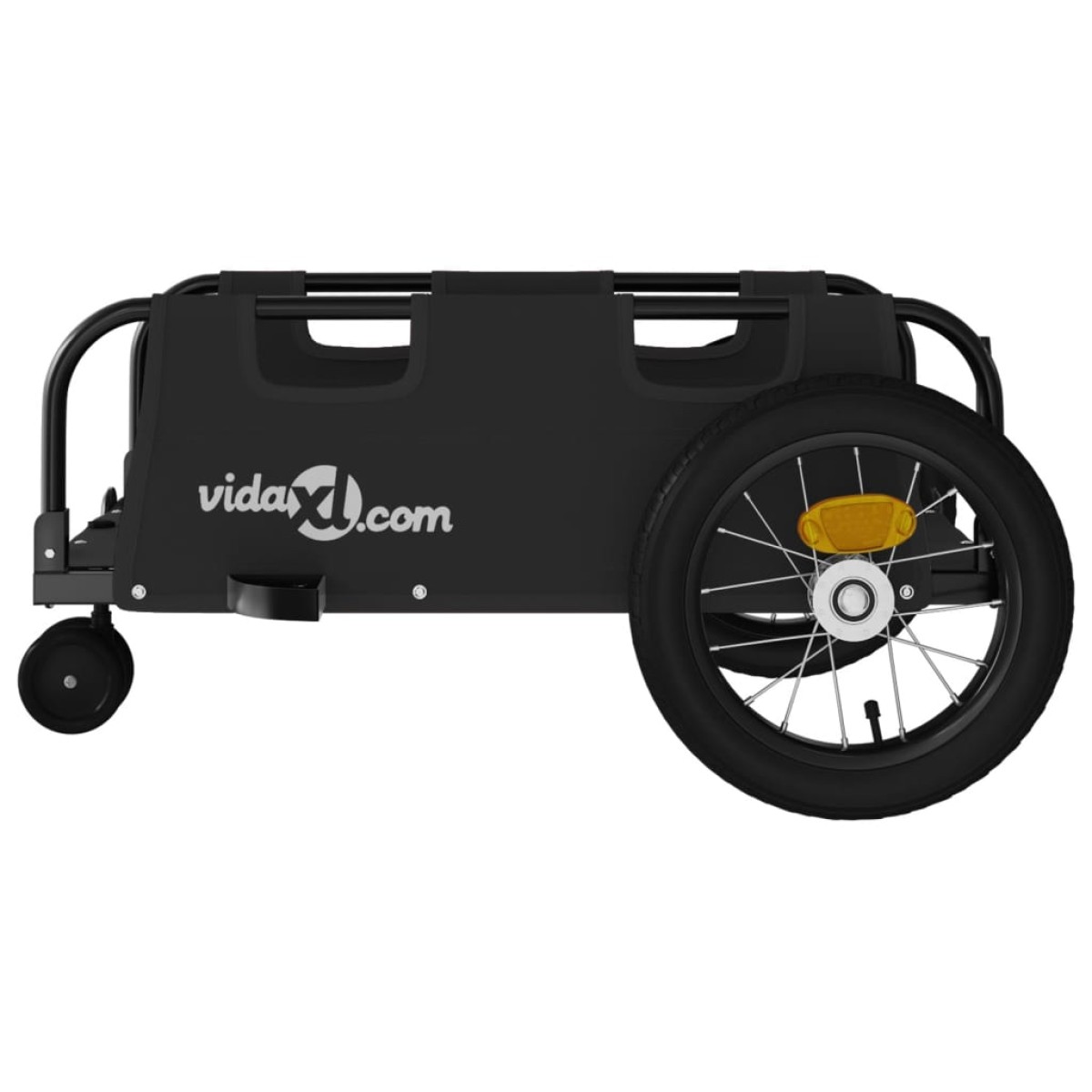 vidaXL Τρέιλερ Ποδηλάτου Μαύρο Ύφασμα Oxford/Σίδηρος