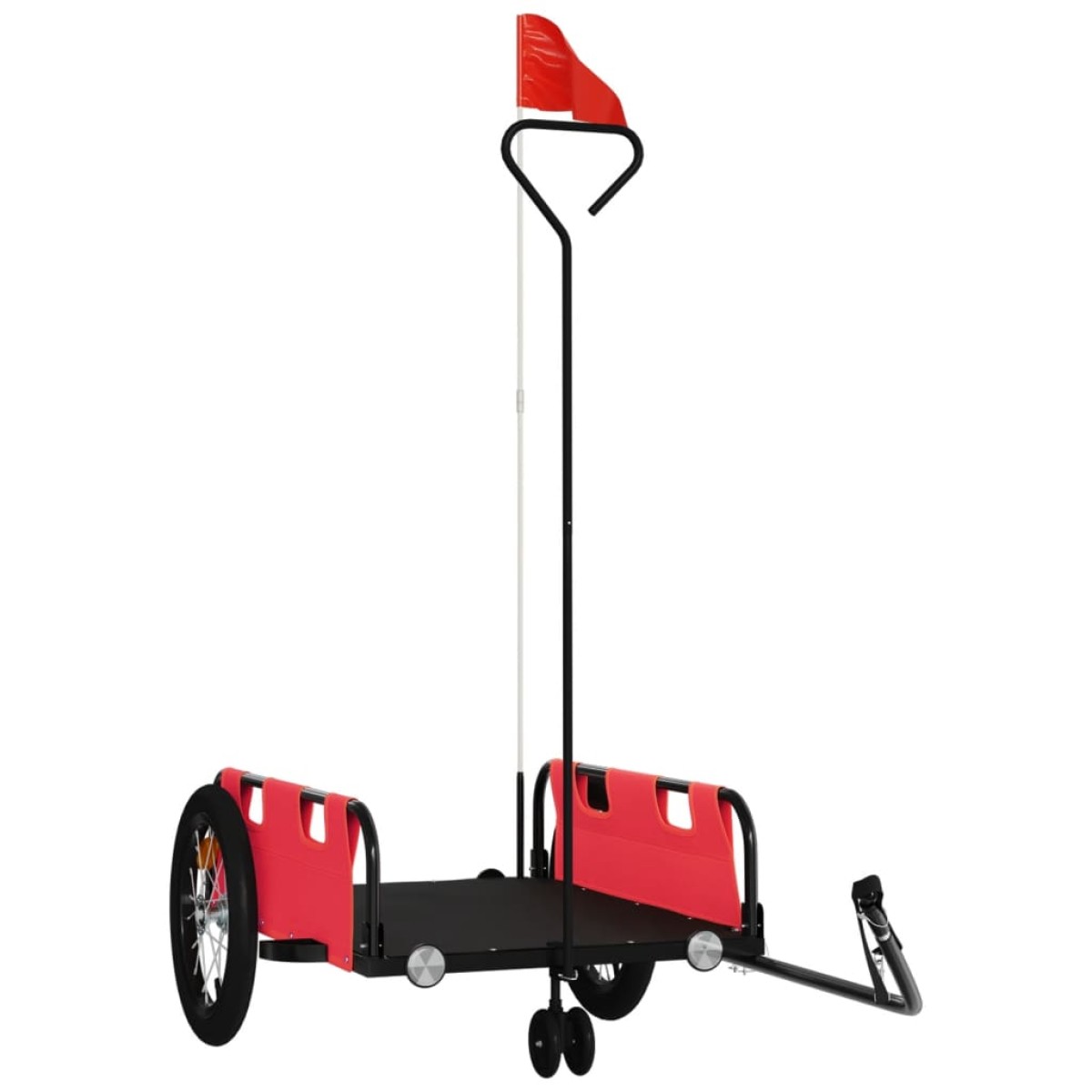 vidaXL Τρέιλερ Ποδηλάτου Κόκκινο Ύφασμα Oxford/Σίδηρο