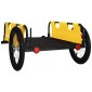 vidaXL Τρέιλερ Ποδηλάτου Κίτρινο Ύφασμα Oxford/Σίδηρο