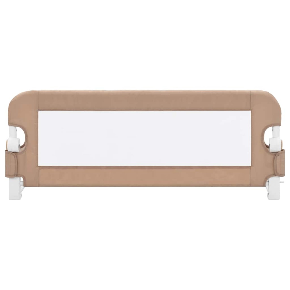 vidaXL Μπάρα Κρεβατιού Προστατευτική Χρώμα Taupe 102x42 εκ Πολυεστέρας