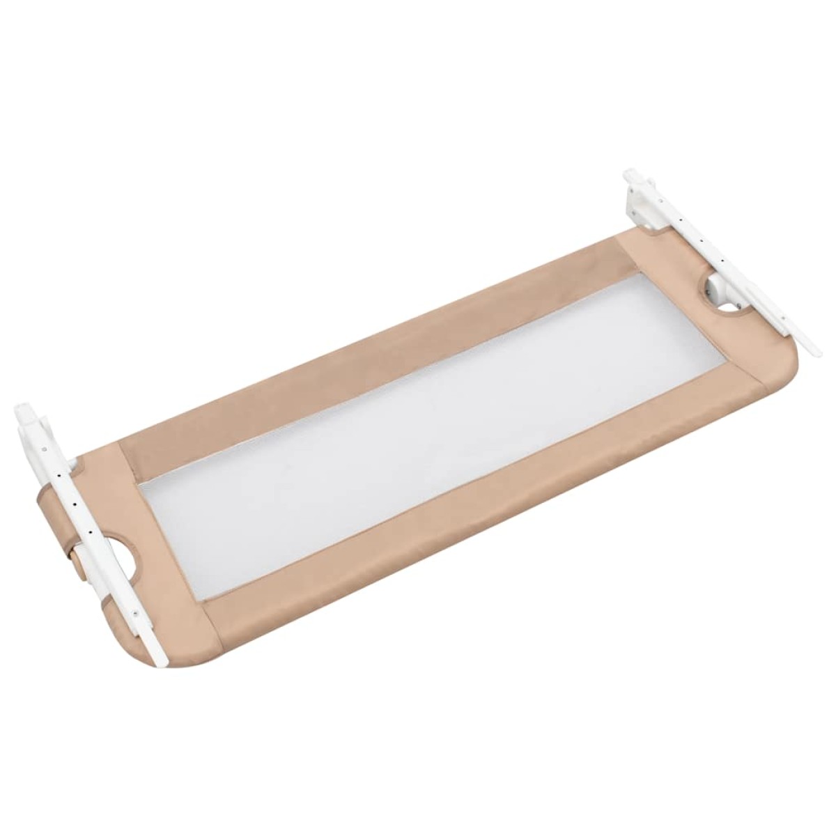vidaXL Μπάρα Κρεβατιού Προστατευτική Χρώμα Taupe 102x42 εκ Πολυεστέρας