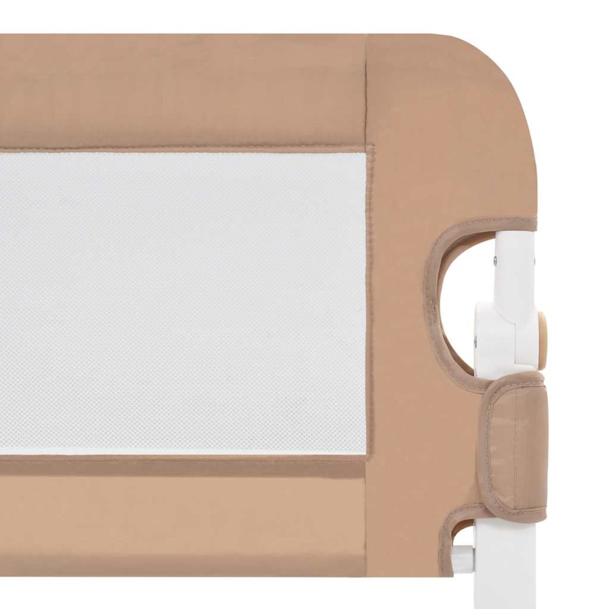 vidaXL Μπάρα Κρεβατιού Προστατευτική Χρώμα Taupe 150x42 εκ Πολυεστέρας