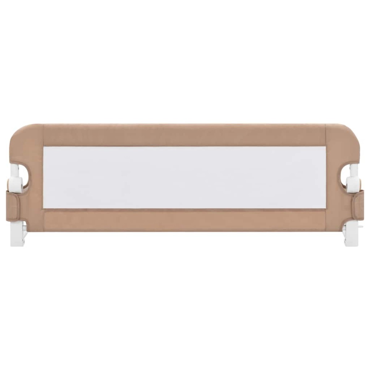 vidaXL Μπάρα Κρεβατιού Προστατευτική Χρώμα Taupe 120x42 εκ Πολυεστέρας