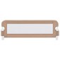 vidaXL Μπάρα Κρεβατιού Προστατευτική Χρώμα Taupe 120x42 εκ Πολυεστέρας