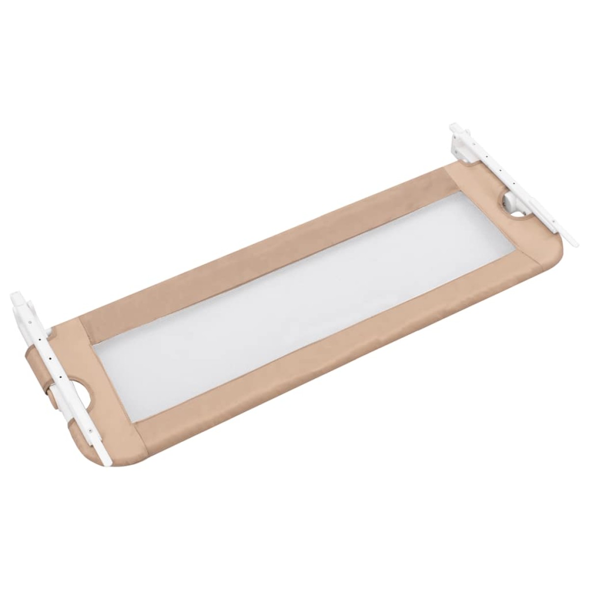 vidaXL Μπάρα Κρεβατιού Προστατευτική Χρώμα Taupe 120x42 εκ Πολυεστέρας