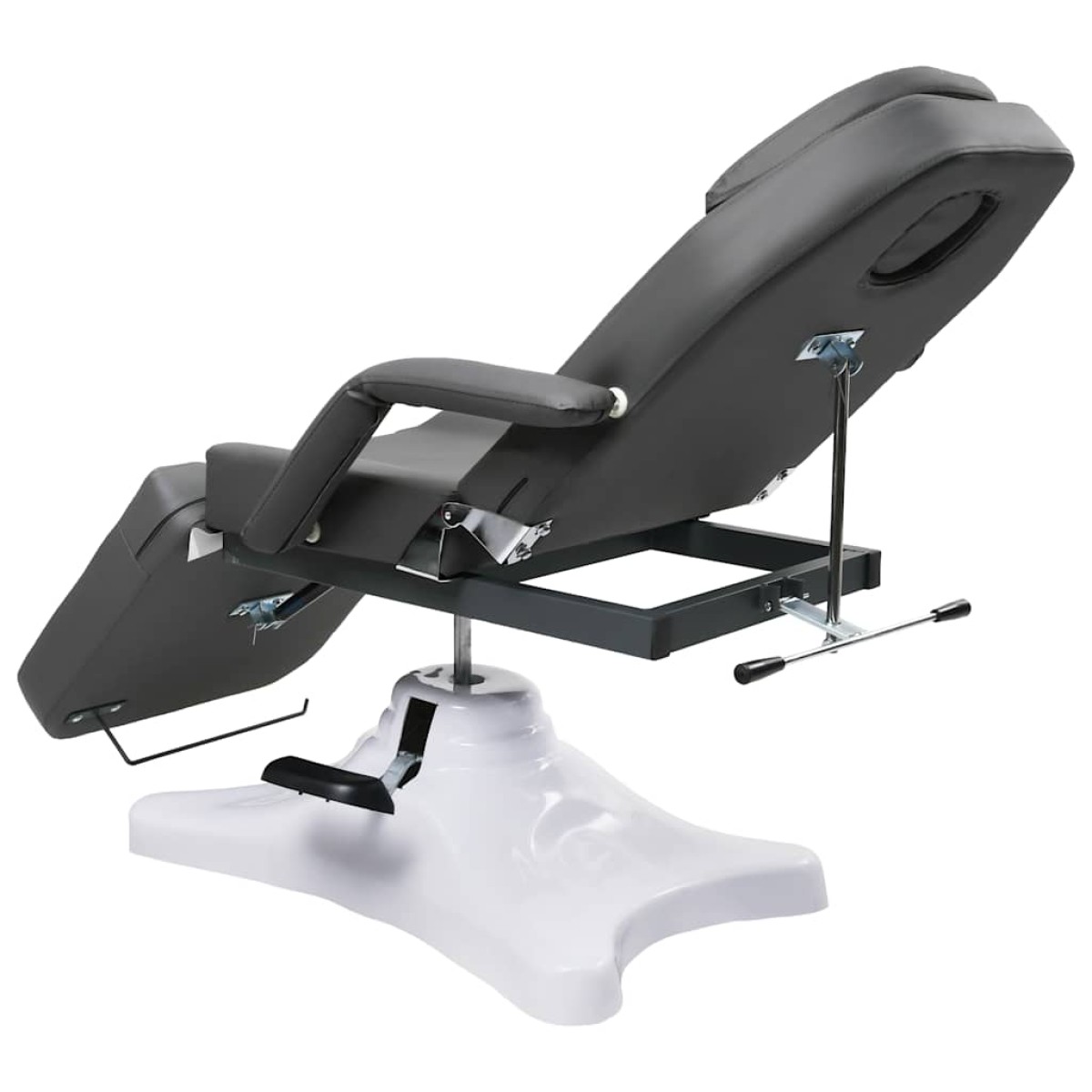 vidaXL Κρεβάτι - Πολυθρόνα Αισθητικής Γκρι 180 x 62 x (86,5-118) εκ.