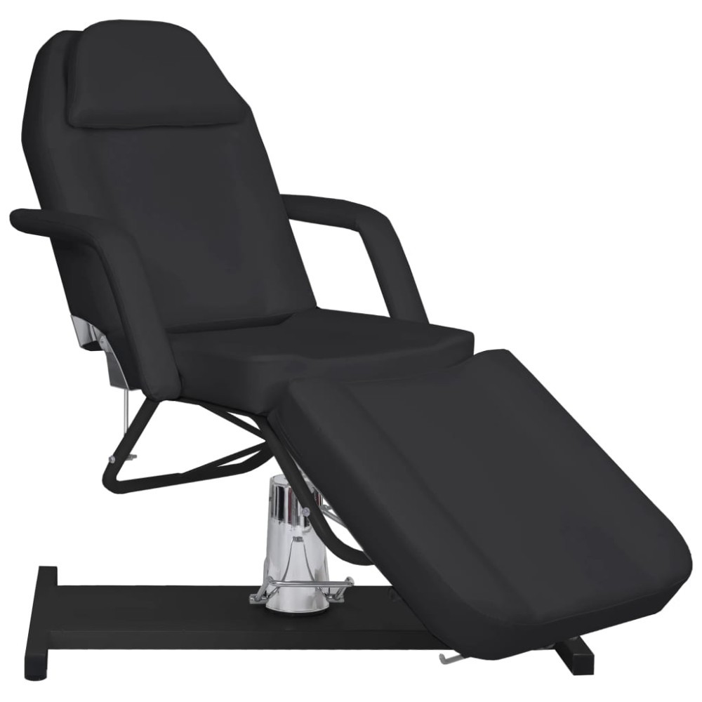 vidaXL Κρεβάτι - Πολυθρόνα Αισθητικής Μαύρο 180 x 62 x (87-112) εκ.